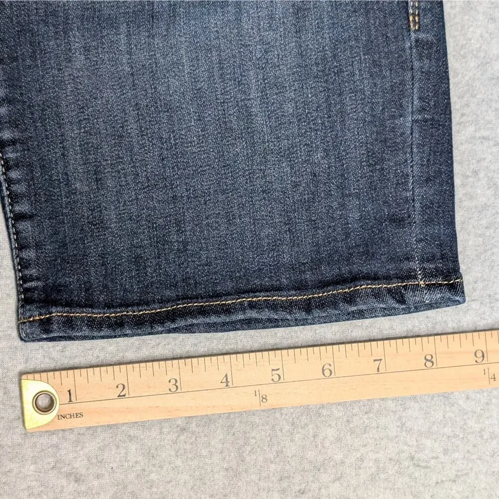 Rock & Republic Denim Rx Fever Pull-On Bermuda Shorts Women’s 10 Indigo Stretch